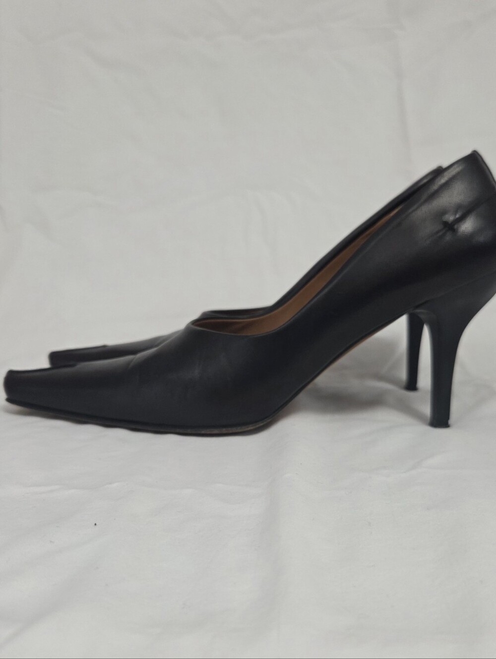 Y2K Donald Pliner Dark Brown Leather Pumps 9